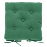 Foliage Green buttoned seat pad